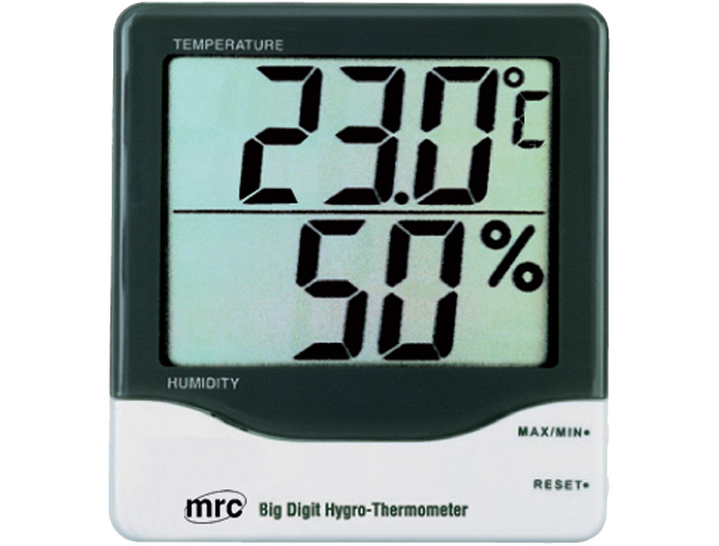 Rh/temp Indicator With Big Digits